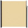 vidaXL Retractable Side Awning 500 x 220 cm Polyester Rectangular Sand