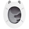 vidaXL Toilet Seats with Lids 2 pcs MDF Stones