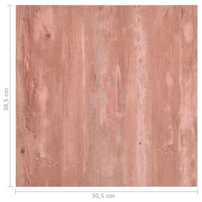 vidaXL Self-adhesive Flooring Planks 20 pcs PVC 1.86 m² Red