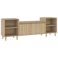 vidaXL TV Cabinet Sonoma Oak 160x35x55 cm Engineered Wood