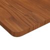 vidaXL Bathroom Countertop Dark Brown 100x50x2.5cm Treated Solid Wood