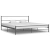vidaXL Bed Frame without Mattress Grey Metal 200x200 cm