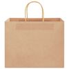 vidaXL Paper Bags 50 pcs with Handles Brown 32x22x24 cm