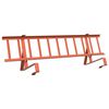 vidaXL Roof Snow Guard Red 300 x 29.5 x 34.5 cm Steel