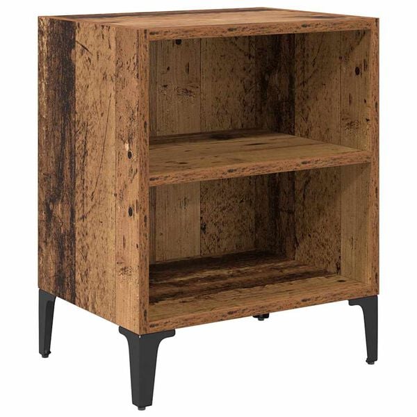 vidaXL Bedside Cabinet Old Wood 40 x 30 x 50 cm Engineered Wood