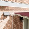 vidaXL Manual Retractable Awning with LED Burgundy 450x300 cm