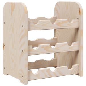 vidaXL Wine Rack 33x25x37 cm Solid Wood Pine