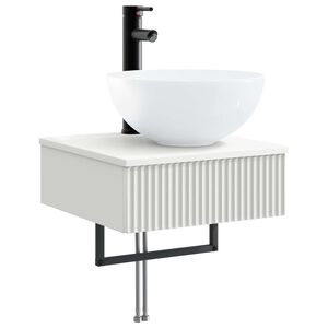 vidaXL Wall-Mounted Wash Basin White 40 x 41 x 40.5 cm Engineered Wood