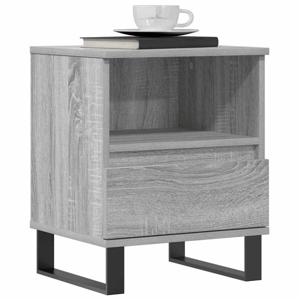 vidaXL Bedside Cabinets 2 pcs Grey Sonoma 40x35x50 cm Engineered Wood