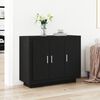 vidaXL Sideboard Black Oak 92 x 35 x 75 cm Engineered Wood