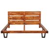 vidaXL Bed Frame with Live Edge without Mattress Solid Acacia Wood 160 cm