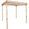 vidaXL Pergola | Natural Bamboo | 170x170x220 cm | Tough | Pergola | Square