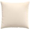 vidaXL Sofa Pillows 2 pcs Beige 50 x 50 cm Fabric