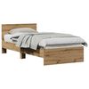 vidaXL Bed Frame Artisan Oak 90 x 200 cm Engineered Wood