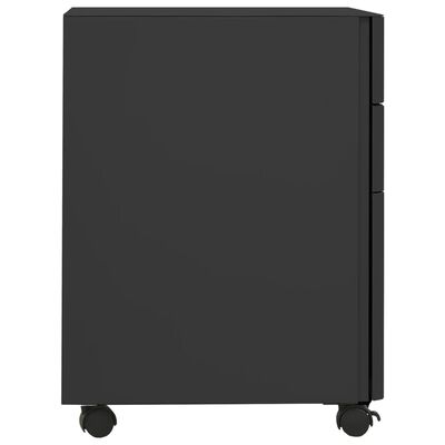 vidaXL Mobile File Cabinet Anthracite 30x45x59 cm Steel