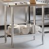vidaXL Kitchen Work Table 82.5x55x85 cm Stainless Steel