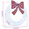 vidaXL Wreath with 80 LEDs Cold white 92 x 9.5 x 92 cm Acrylic