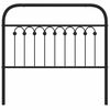 vidaXL Metal Replace Headboard Black 100 cm