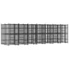 vidaXL Outdoor Dog Kennel Steel 12,9 m&sup2;