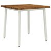 vidaXL Live Edge Dining Table 70 x 70 x 75 cm Solid Acacia Wood