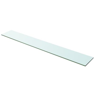 vidaXL Shelves 2 pcs Panel Glass Clear 100x15 cm