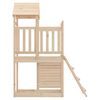 vidaXL Play Tower Brown 110.5 x 52.5 x 214 cm Solid Pine Wood