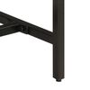 vidaXL Console Table 110x30x75 cm Solid Rough Mango Wood and Iron