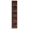 vidaXL Bookcase Brown Oak 40x30x189 cm Engineered Wood
