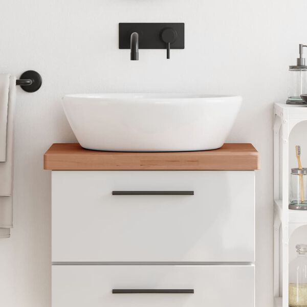 vidaXL Bathroom Countertop 60x40x4 cm Solid Wood Beech