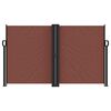 vidaXL Retractable Side Awning Brown 140x1000 cm