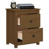 vidaXL Bedside Cabinet Honey Brown 50x35x61.5 cm Solid Wood Pine