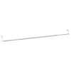 vidaXL Curtain Rails 2 pcs White and Silver 90-135 cm Aluminium