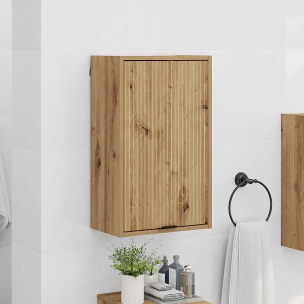 vidaXL Bathroom Cabinet Wall-mounted Artisan Oak 39 x 23.5 x 65 cm