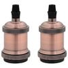 vidaXL Lamp Holders 2 pcs Red Bronze E27