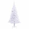 vidaXL Artificial Christmas Tree with Stand White 150 cm PVC and Steel