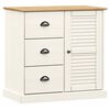 vidaXL Sideboard with Drawers VIGO 78x40x75 cm White Solid Wood Pine