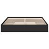 vidaXL Bed Frame with Drawers without Mattress Black 200x200 cm