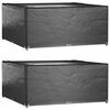 vidaXL Garden Furniture Covers 2 pcs 16 Eyelets 300x300x75 cm Square