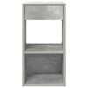 vidaXL Bedside Cabinets with Drawer 2 pcs Concrete Grey 35x34x66.5 cm