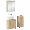 vidaXL Bathroom Furniture Set TULUM Sonoma Oak Engineered Wood