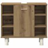 vidaXL 3 Piece Bathroom Furniture Set Artisan Oak Engineered Wood