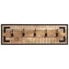 vidaXL Coat Racks 2 pcs 80x8x25 cm Solid Rough Wood Mango