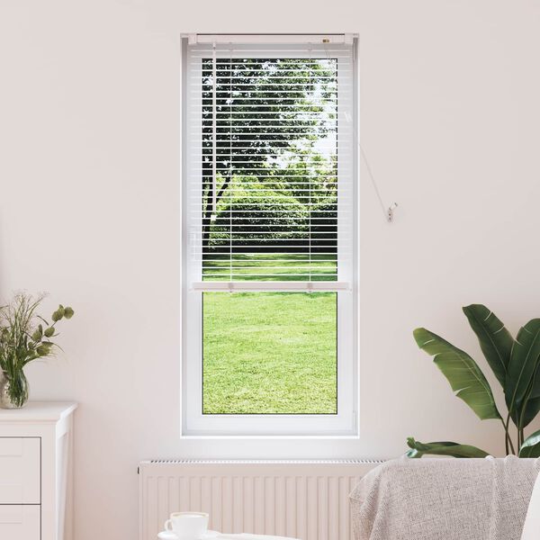 vidaXL Venetian Blind Manual Adjustable White 150 x 60 cm PVC