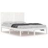 vidaXL Bed Frame without Mattress White 140x200 cm Solid Wood Pine