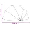 vidaXL Pool Dome Round 315x158 cm PVC