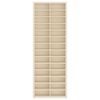 vidaXL Wall Display Case Beige 21 x 4.5 x 59 cm Engineered Wood