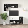 vidaXL Wall TV Cabinet Black Oak 30.5 x 30 x 60 cm Engineered Wood