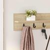 vidaXL Wall-Mounted Coat Rack Sonoma Oak 100 x 10.5 x 18 cm