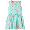 vidaXL Kids'Dress with Drawstring Light Mint 128