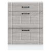 vidaXL Kitchen Base Cabinet Lucca Grey Sonoma Engineered Wood